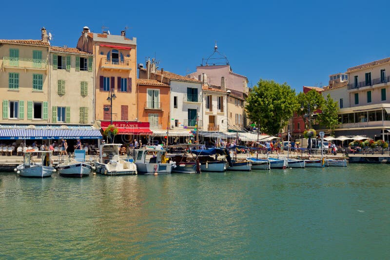 Port of Cassis Old Town. Provence, France Editorial Stock Image - Image ...