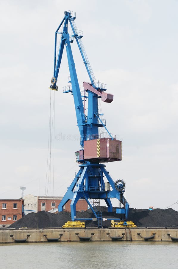 The port crane royalty free stock image