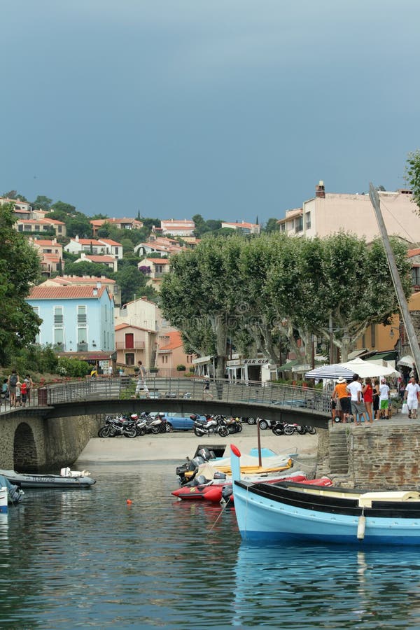 Port de Collioure, France photos libres de droits Port de Collioure, France photos libres de droits