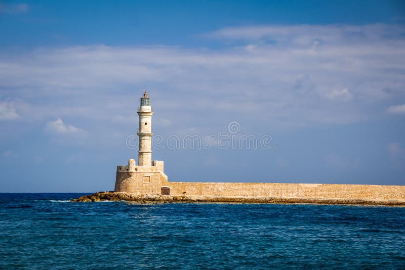 Port de mer dans Chania, île de Crète photo stock Port de mer dans Chania, île de Crète photo stock