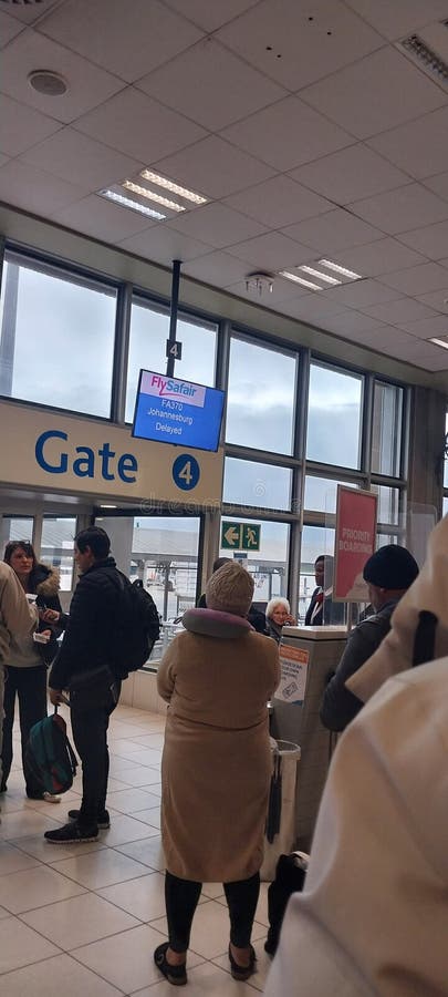 Port Elizabeth Airport gate 4 royaltyfri foto