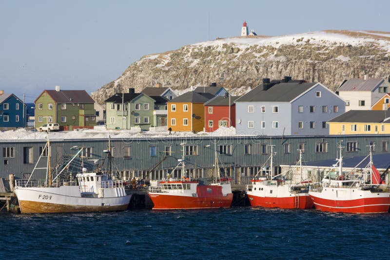 Port and fishing boat