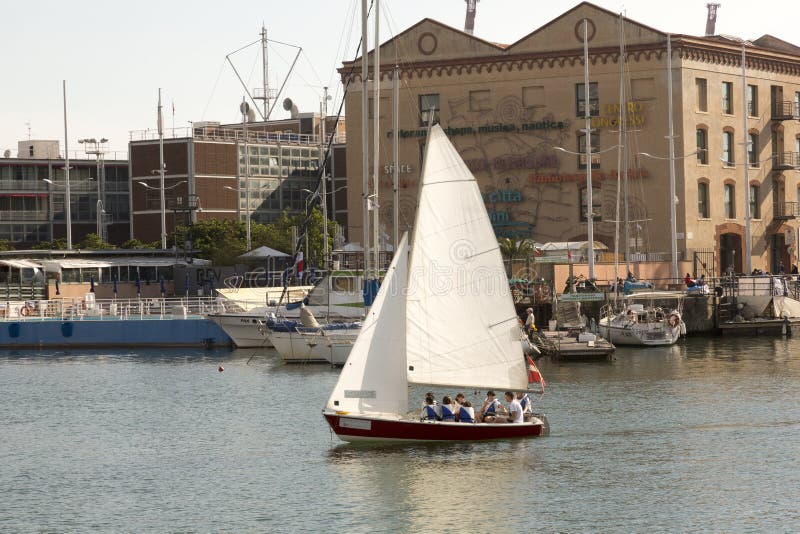 Port of Genoa, Italy royalty free stock images Port of Genoa, Italy royalty free stock images