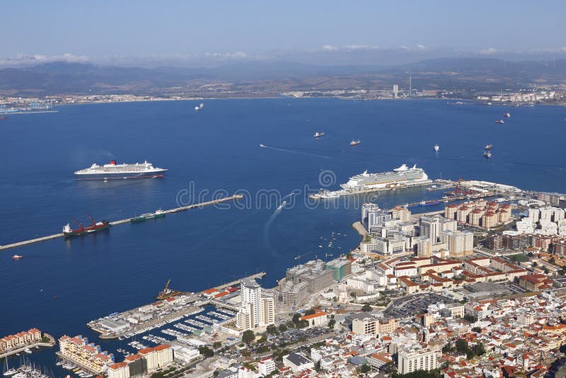 Port of Gibraltar stock photo. Image of buildings, port 16609468