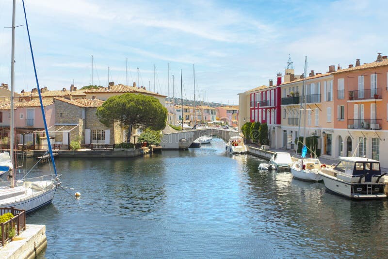 Port Grimaud. Saint-Tropez, France Stock Photo - Image of channels ...