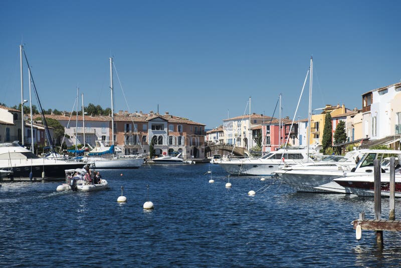 Port and Harbor in Saint-Tropez Grimaud on the French Riviera ...