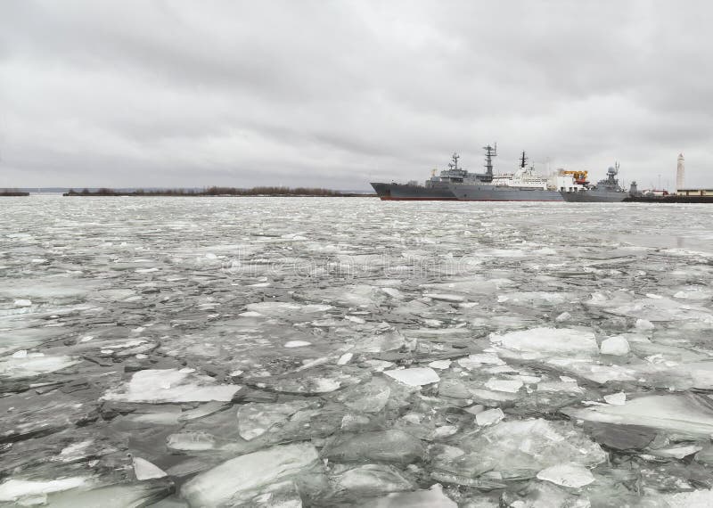 The port of Kronstadt. Baltic Sea. Russia