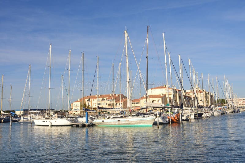 Port Leucate, Aude, Languedoc Roussillon, France Stock Photo - Image of ...