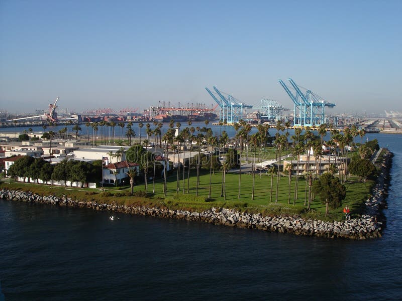 Port of Long Beach, CA stock image. Image of beach, base 1047863