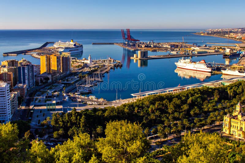 Port of Malaga, Andalusia, Spain