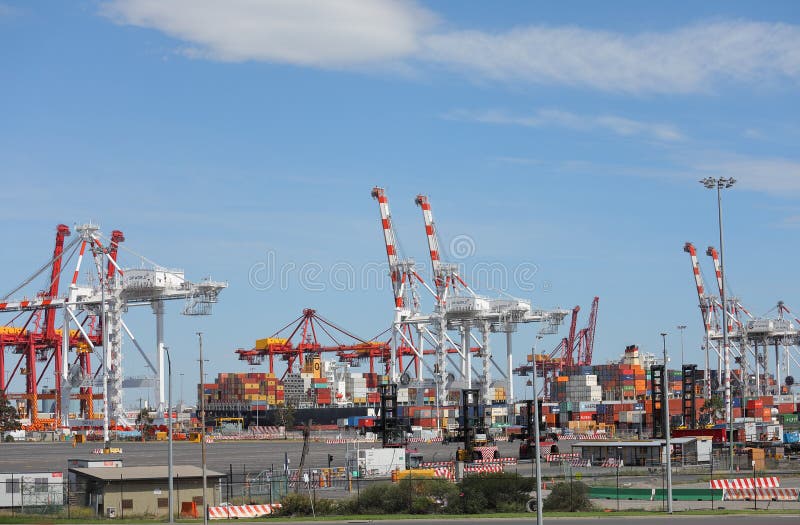Port of Melbourne Australia Editorial Photography Image of container