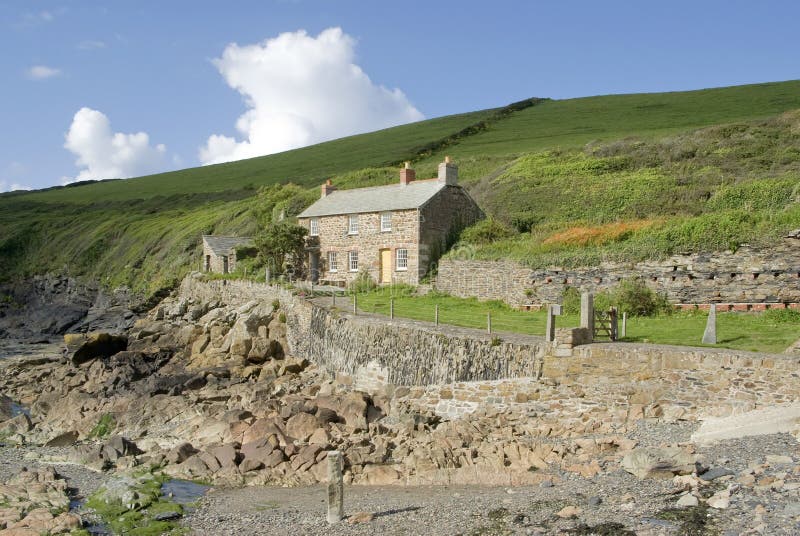 Cove port quin cornish coast north cornwall england uk