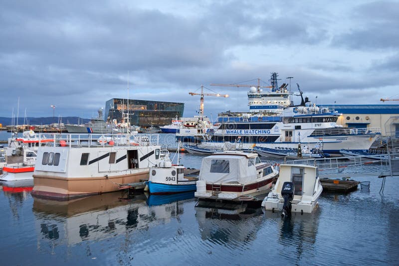 Port in Reykjavik, Iceland editorial image. Image of city - 130311815