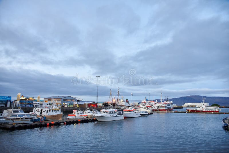 Port in Reykjavik, Iceland editorial image. Image of city - 130311815