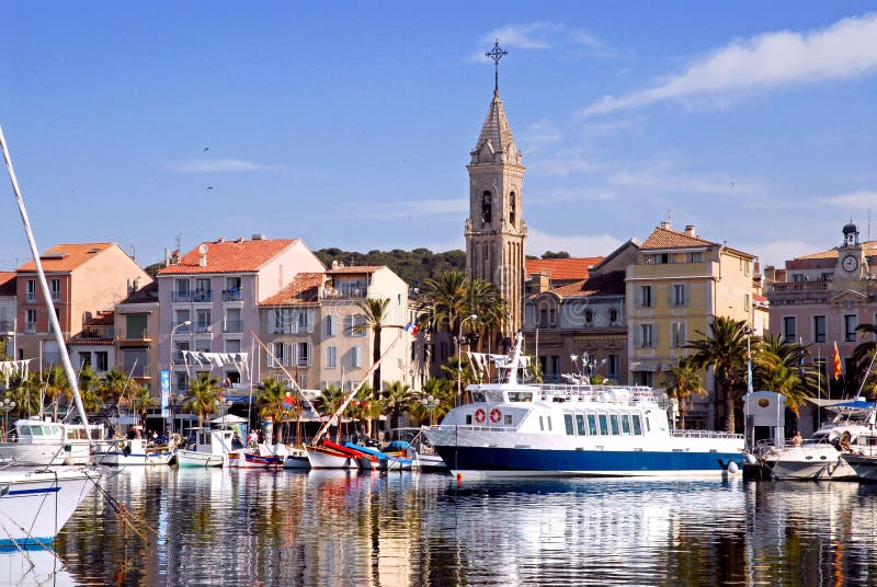 Port of Sanary in France