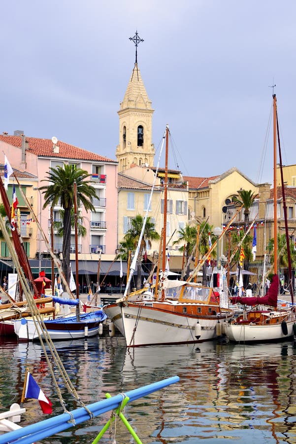 Port of Sanary stock image. Image of tourist, provence - 4577045