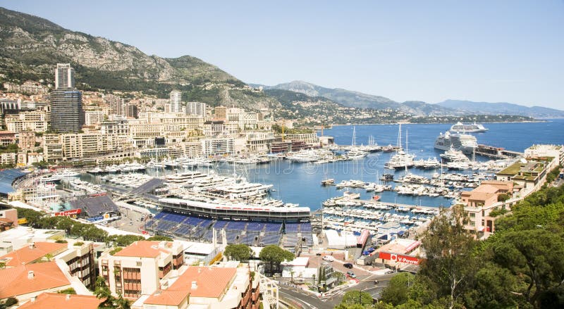 Port éditorial du Monaco Grand prix photos libres de droits Port éditorial du Monaco Grand prix photos libres de droits