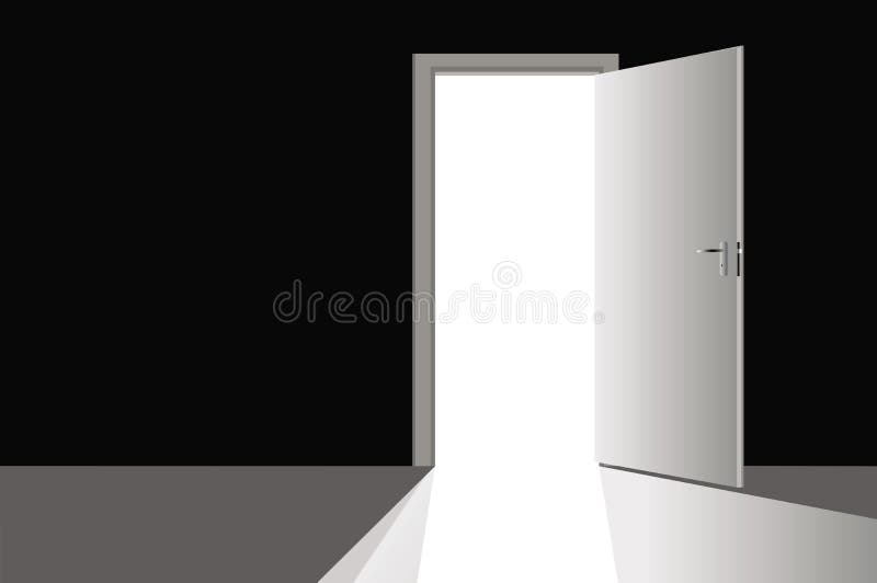 Porta aperta illustrazione vettoriale Porta aperta illustrazione vettoriale