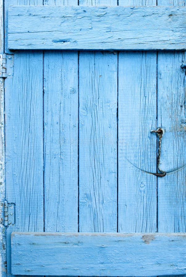 Porta azul do Grunge imagem de stock Porta azul do Grunge imagem de stock