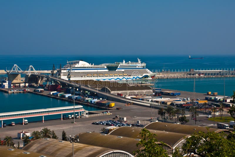 The port of Barcelona (Spain). The port of Barcelona (Spain)