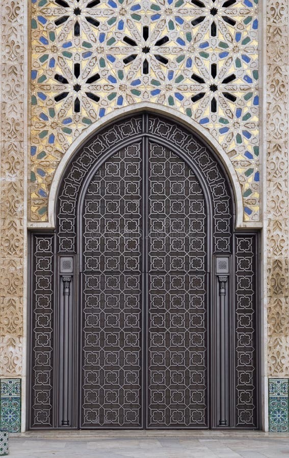 Porta decorativa imagem de stock Porta decorativa imagem de stock