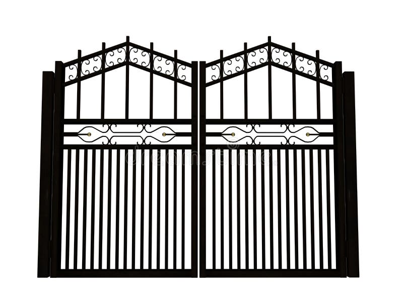 Porta do ferro ilustração royalty free Porta do ferro ilustração royalty free