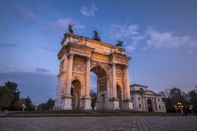 Porta Sempione is a City Gate of Milan, Italy Editorial Stock Photo ...