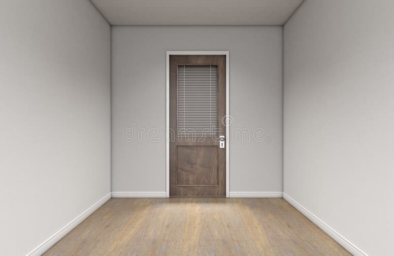 Porta vuota dell'ufficio e della stanza illustrazione di stock Porta vuota dell'ufficio e della stanza illustrazione di stock