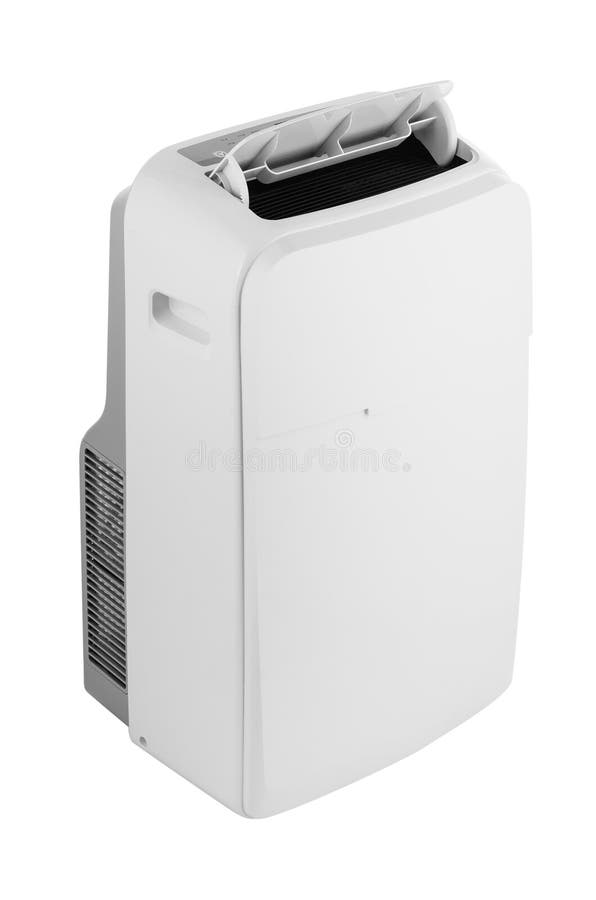 Portable air conditioner or dehumidifier isolated on white background stock images