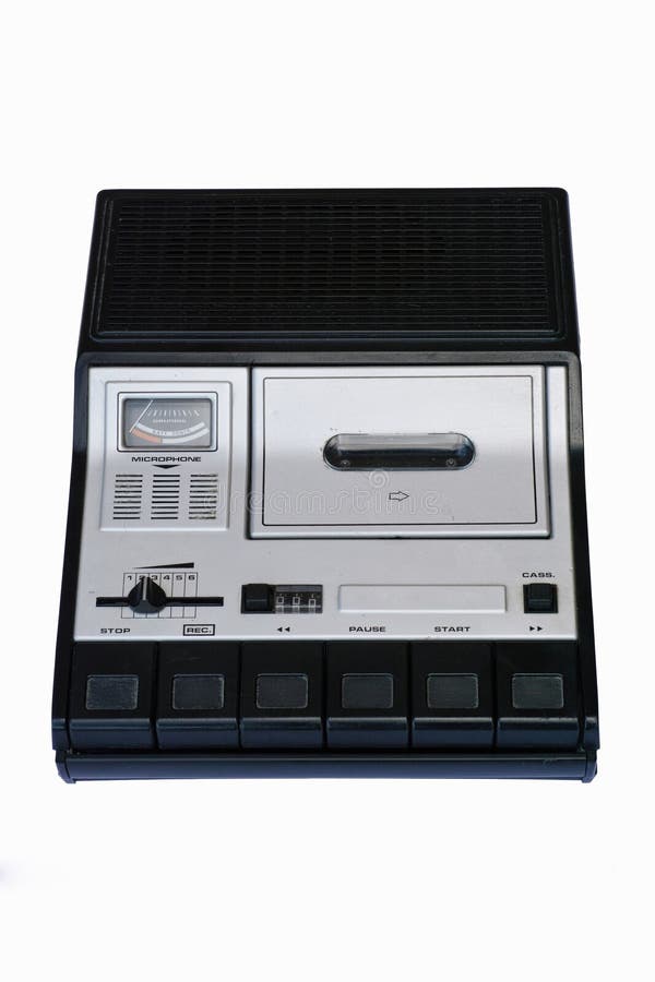 Portable cassette recorder stock photo. Image of recorder 74541600
