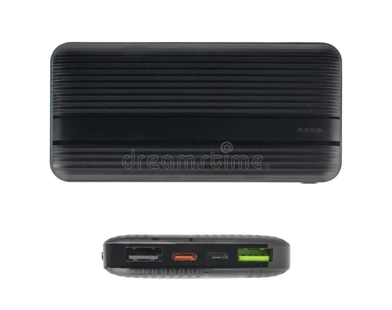 Portable Charger for Phone, Gadget for Phone Tablet, on White Background Stock Photo Image of