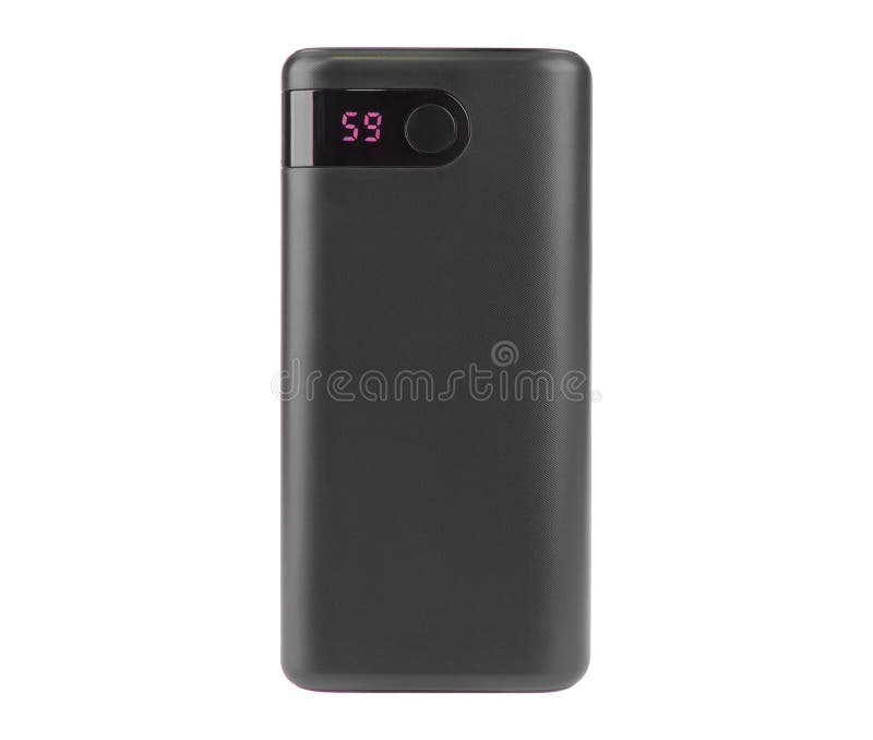 Portable Charger for Phone, Gadget for Phone Tablet, on White Background Stock Image Image of