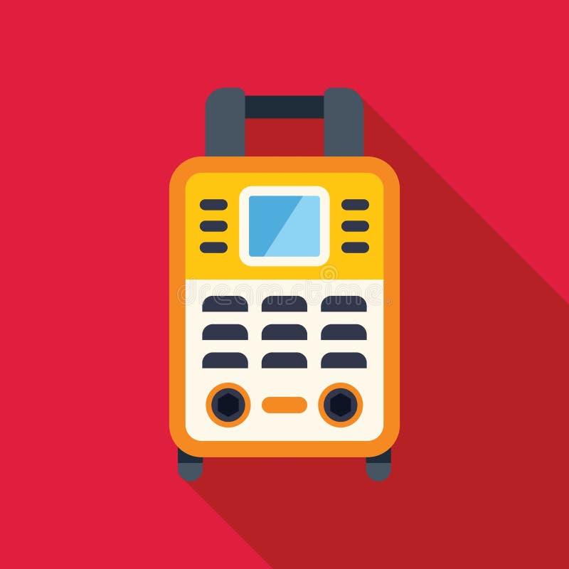 Portable digital multimeter for measuring electrical parameters stock illustration
