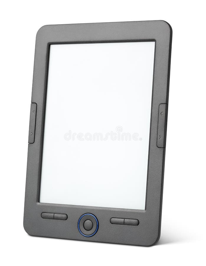 Ereader with Newspaper App Stock Photo Image of medium,