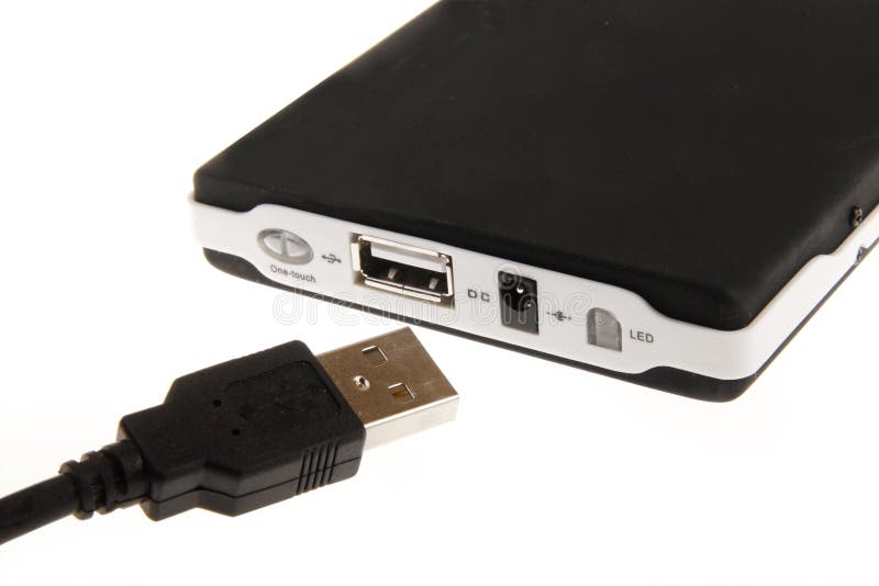 Portable external hard disk royalty free stock images