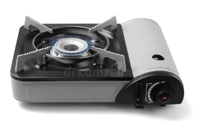 Portable Gas Stove with Blue Flame Stock Image Image of cooker, kitchenware 53060297