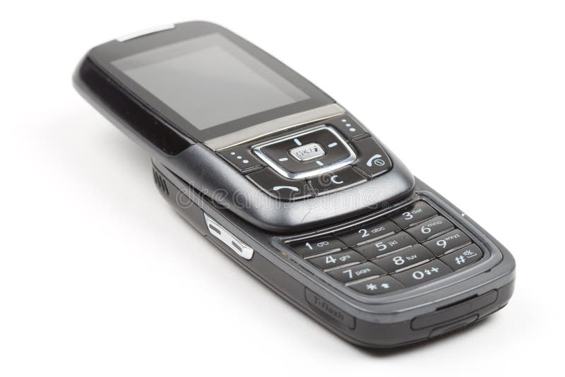 Téléphone noir image stock