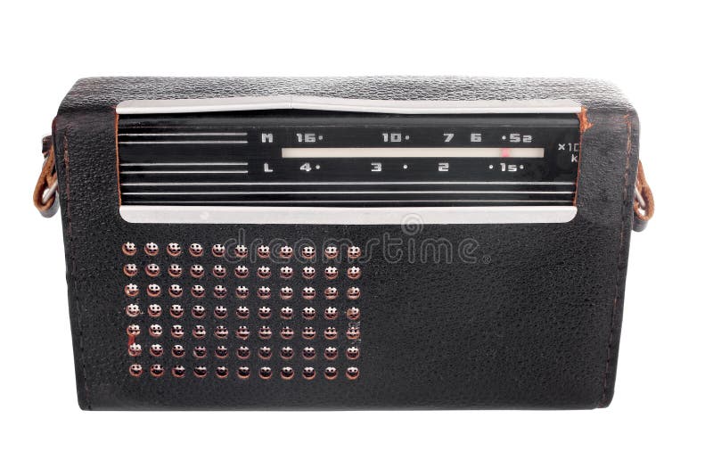 Portable Old Soviet Radio in Leather Case Stock Photo Image of accessory, cutout 19298896