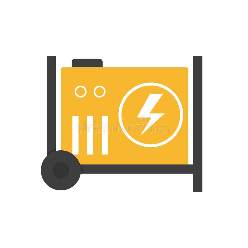 Download Portable power generator stock vector. Illustration of ...