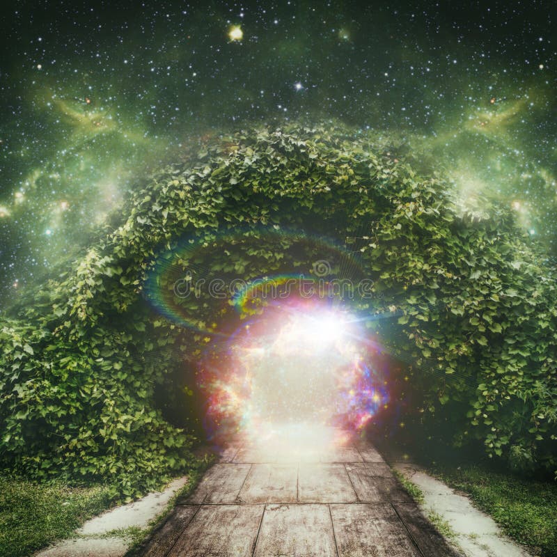 Portal to another universe royalty free illustration