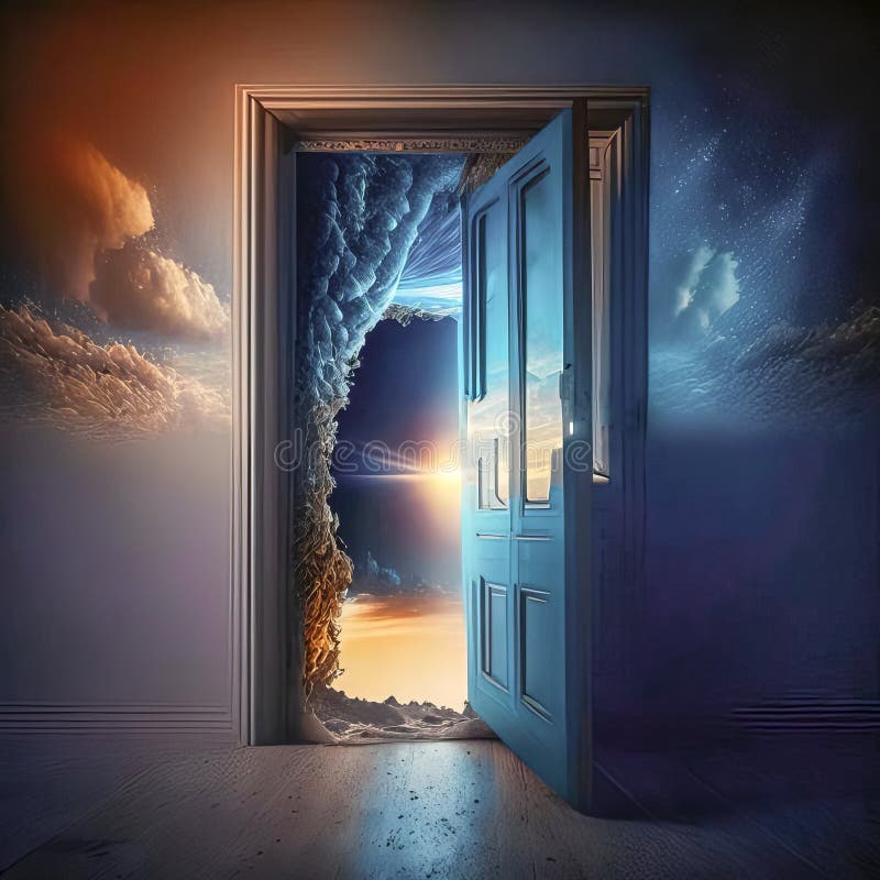 Portal To Another World. Generative AI Stock Photo - Image of surreal ...