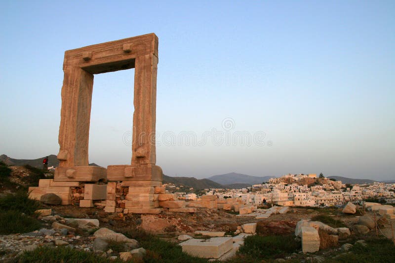 Portara, Temple of Apollo. Naxos island