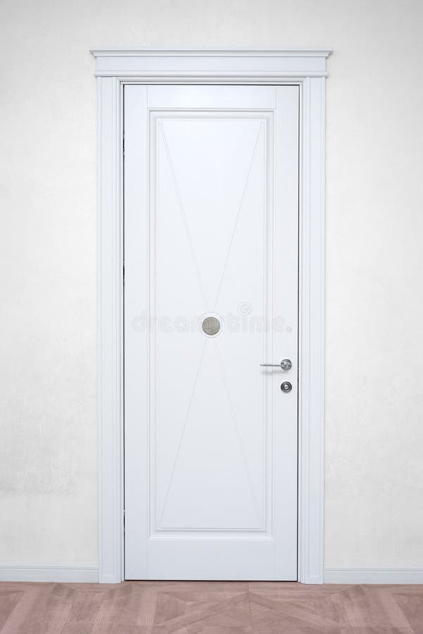 Portas interiores brancas foto de stock Portas interiores brancas foto de stock