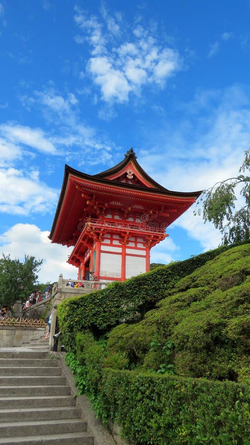 Porte de temple de Kiyomizudera à Kyoto image stock Porte de temple de Kiyomizudera à Kyoto image stock
