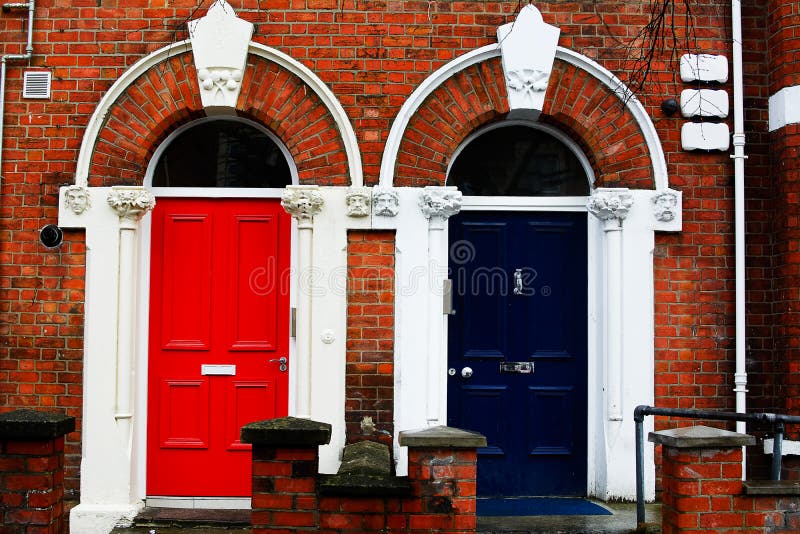 Porte Colorate immagini stock