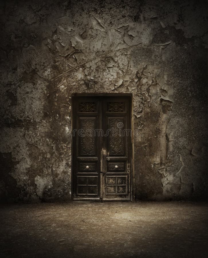 Porte mystérieuse photo stock Porte mystérieuse photo stock