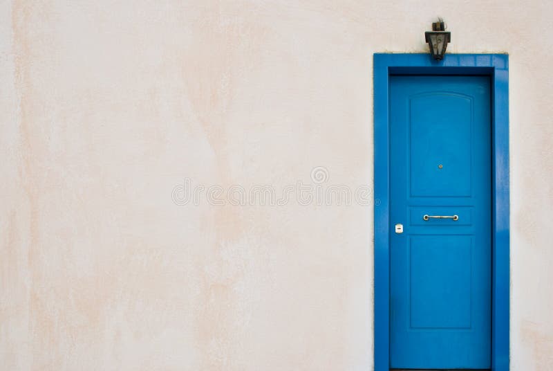 Portello greco blu immagini stock Portello greco blu immagini stock