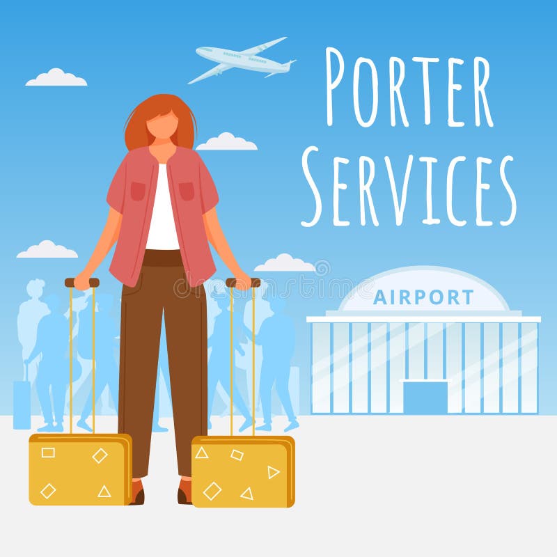 Download Porter Services Social Media Post Mockup Stock Vector - Illustration of isolated, banner: 178057132