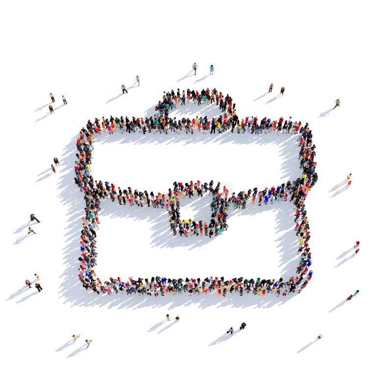 Portfolio people 3d vector illustration Portfolio people 3d vector illustration