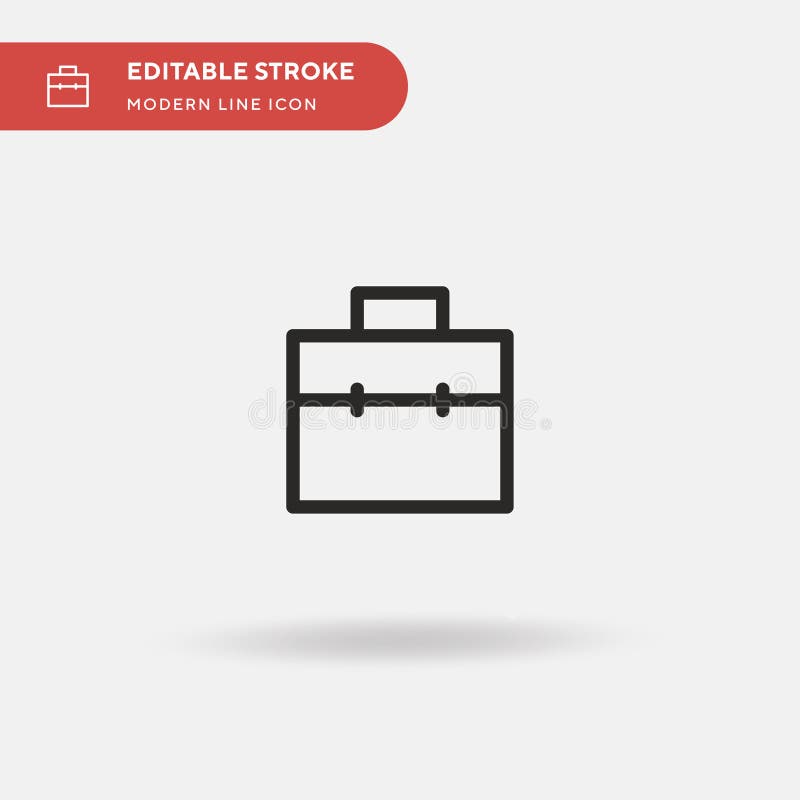 Portfolio Simple vector icon. Illustration symbol design template for web mobile UI element. Perfect color modern pictogram on royalty free illustration